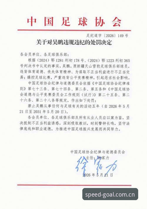 光速体育直播平台 足协第三批禁足名单详解——65人受罚背后的行业震荡